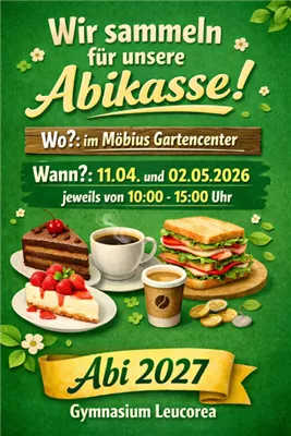 Kuchenbasar der Abiklasse Leucorea