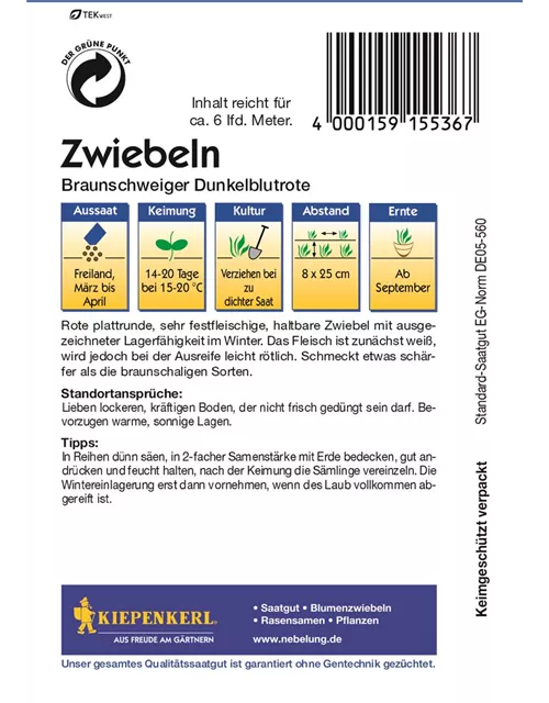 Kiepenkerl Zwiebeln 