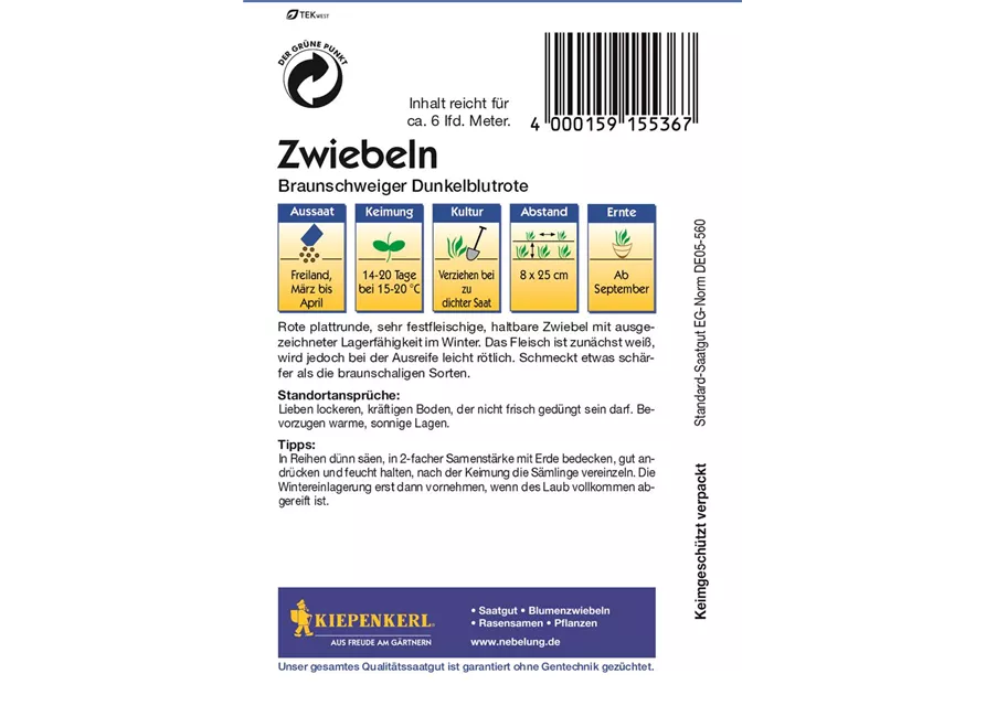 Kiepenkerl Zwiebeln 